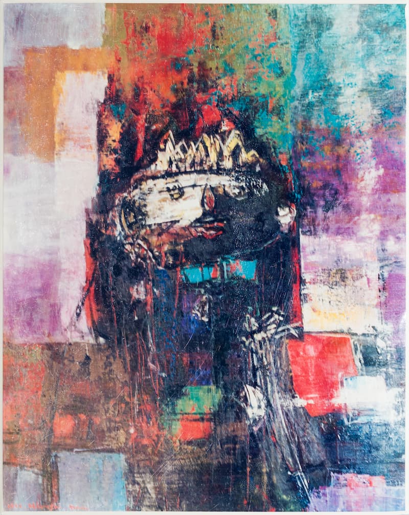 油彩で描かれた絵画私は王様